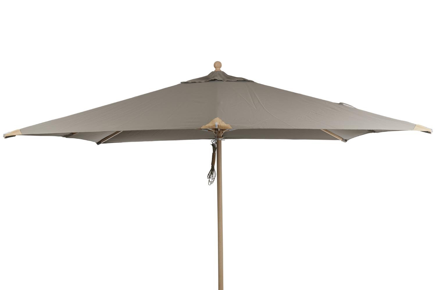 Como träparasoll 3x3 m/taupe