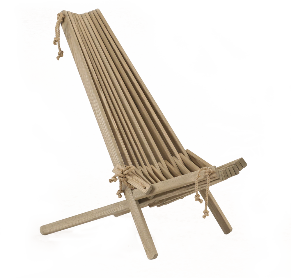 Ecochair ask grå oljad