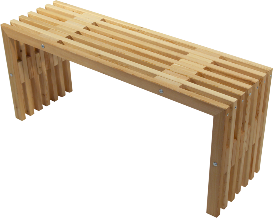 D-bench 100 cm lärk natur