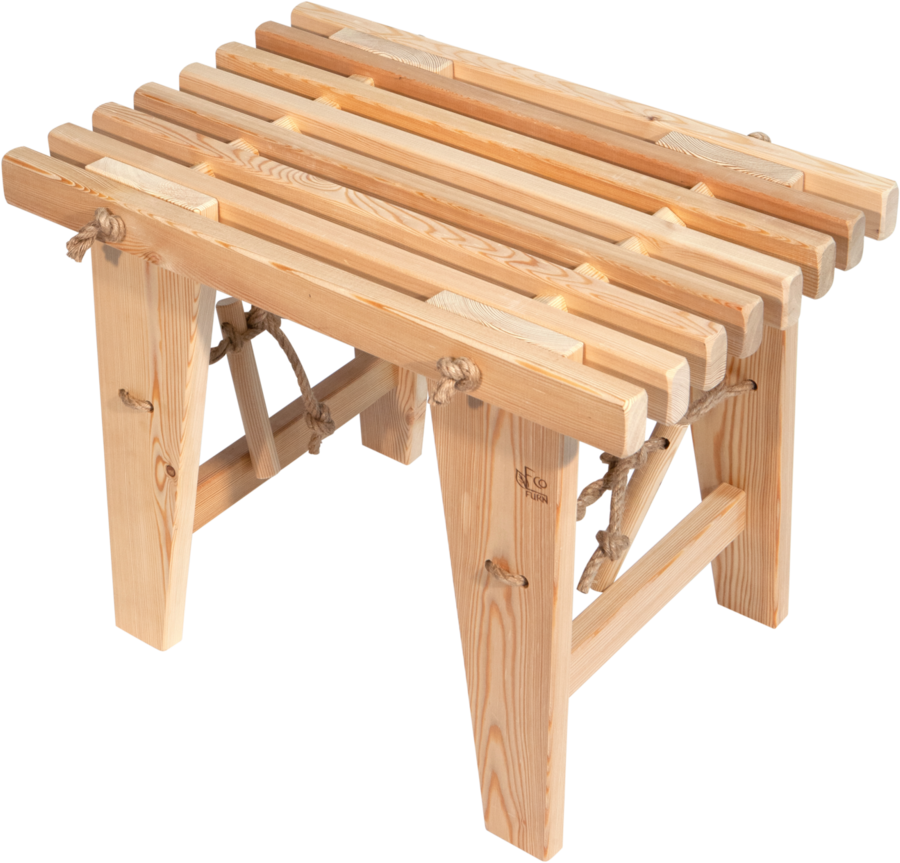 Ecobench 60 cm lärk natur