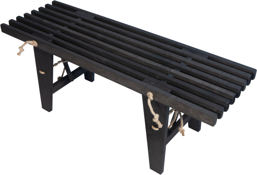 Ecobench 120 cm al svart oljad