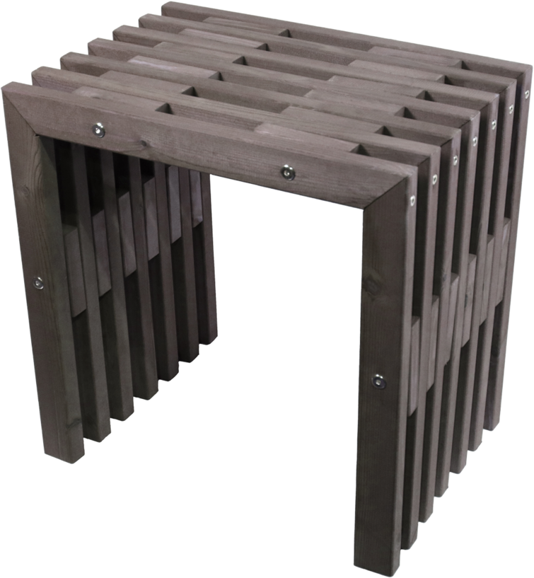 D-bench 45 cm furu grå oljad
