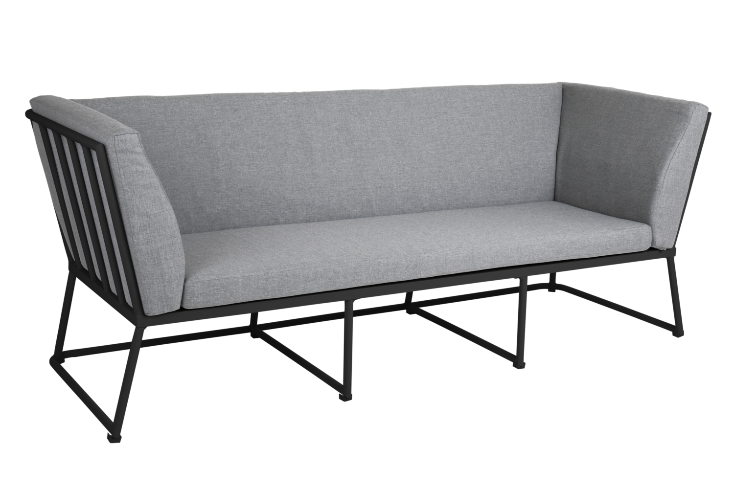 Vence 3-sits soffa svart m dyn