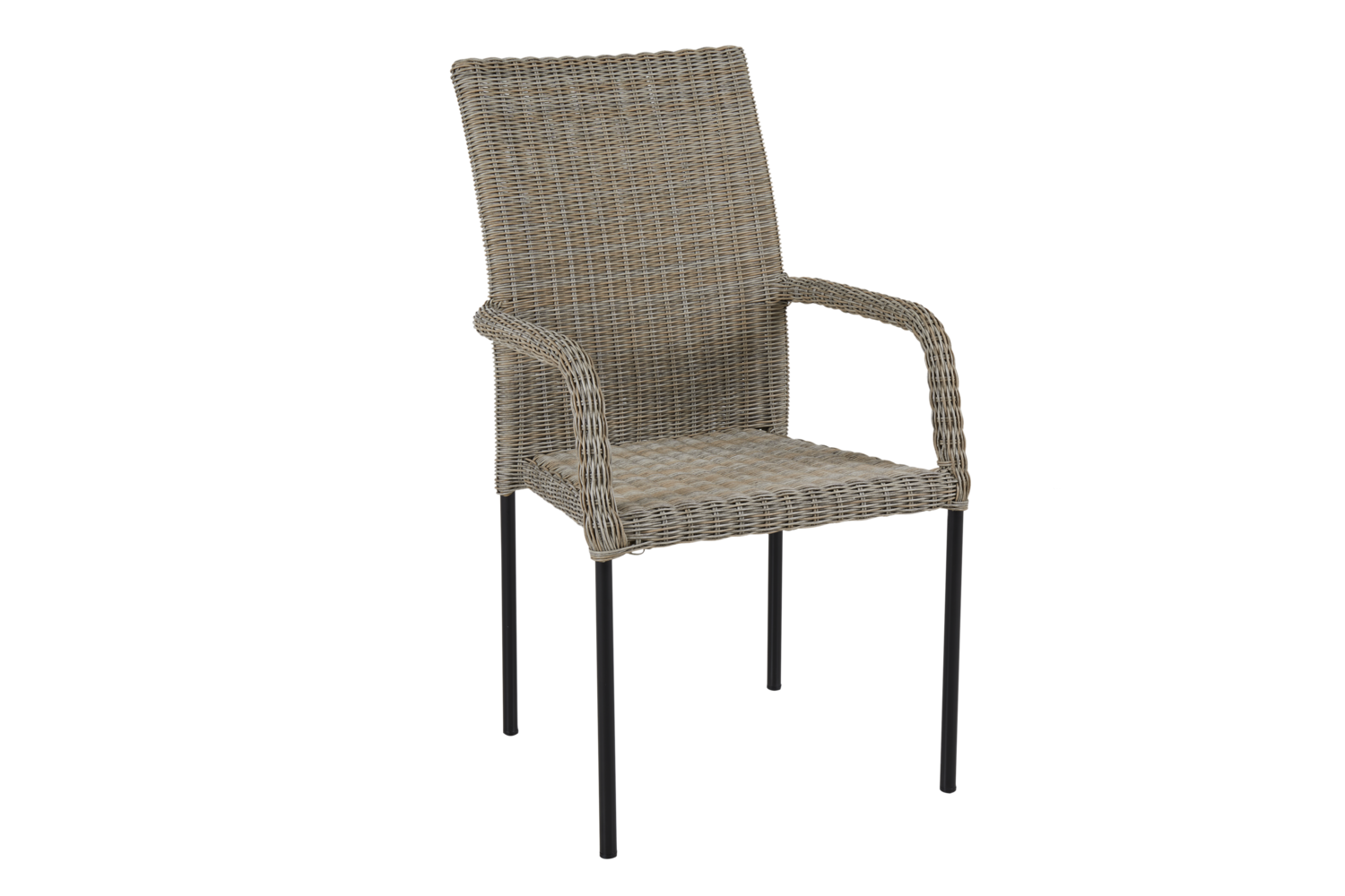 Nypon stapelstol beige/svart