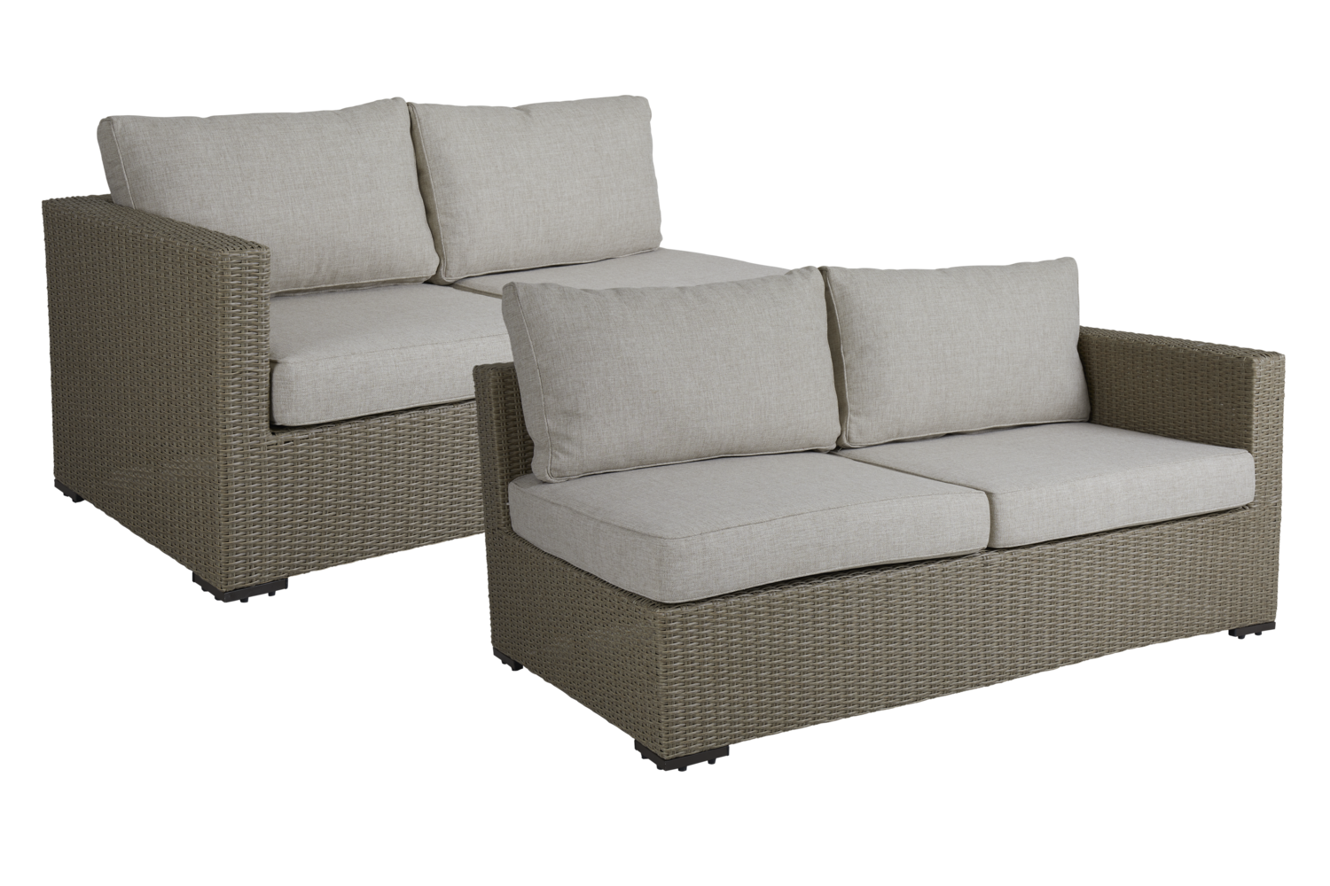 Funkia 2-s HV avslut beige m d