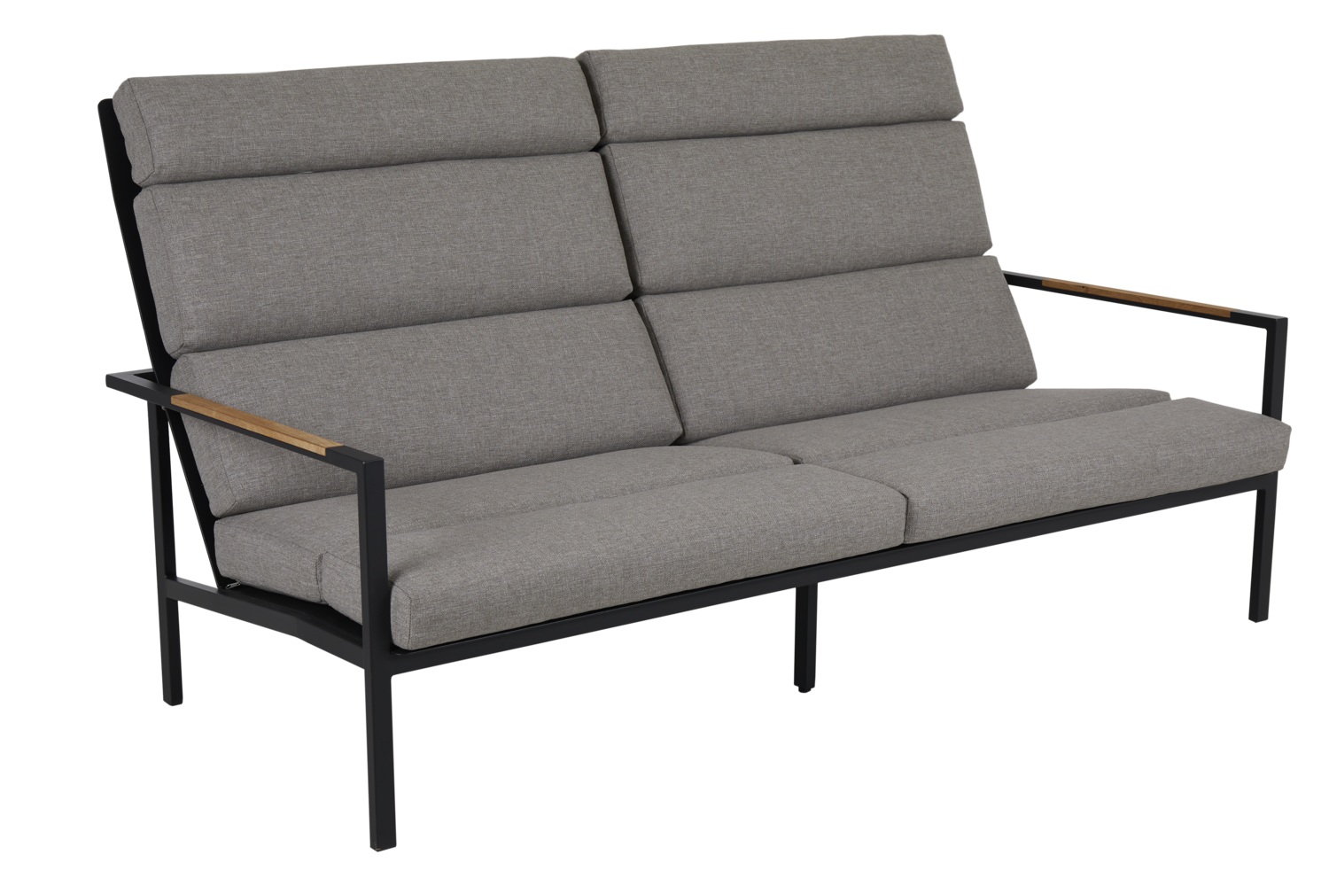 Indus 3-sits soffa svart m dy