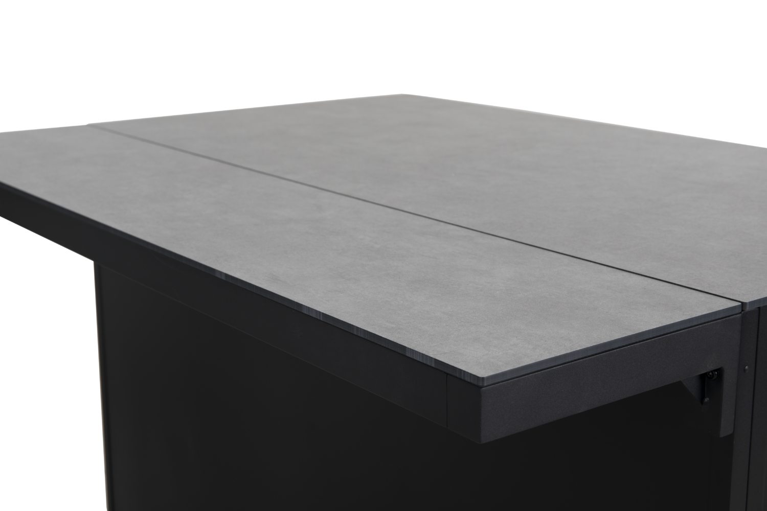 Fornax hylla 139x30 svart/grå
