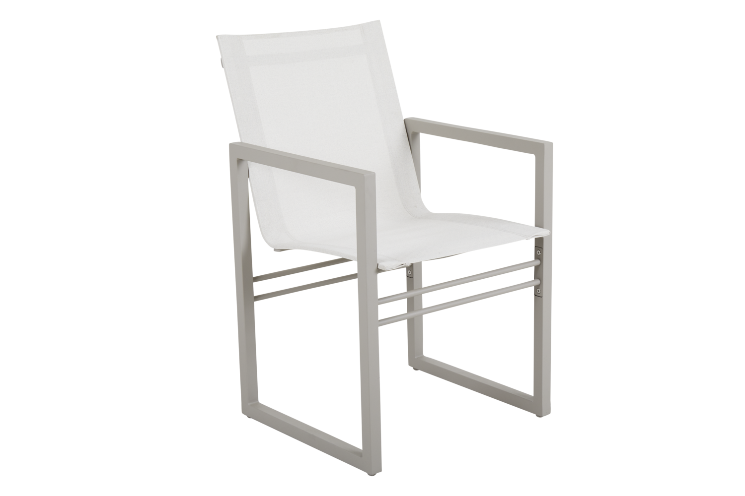 Vevi matstol khaki/vit