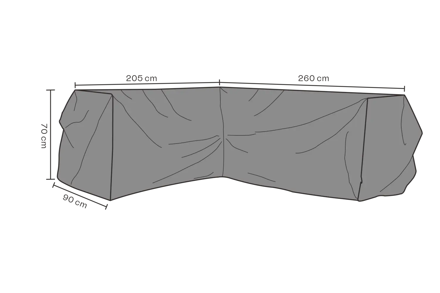 Skydd 260/205x70x90 andas