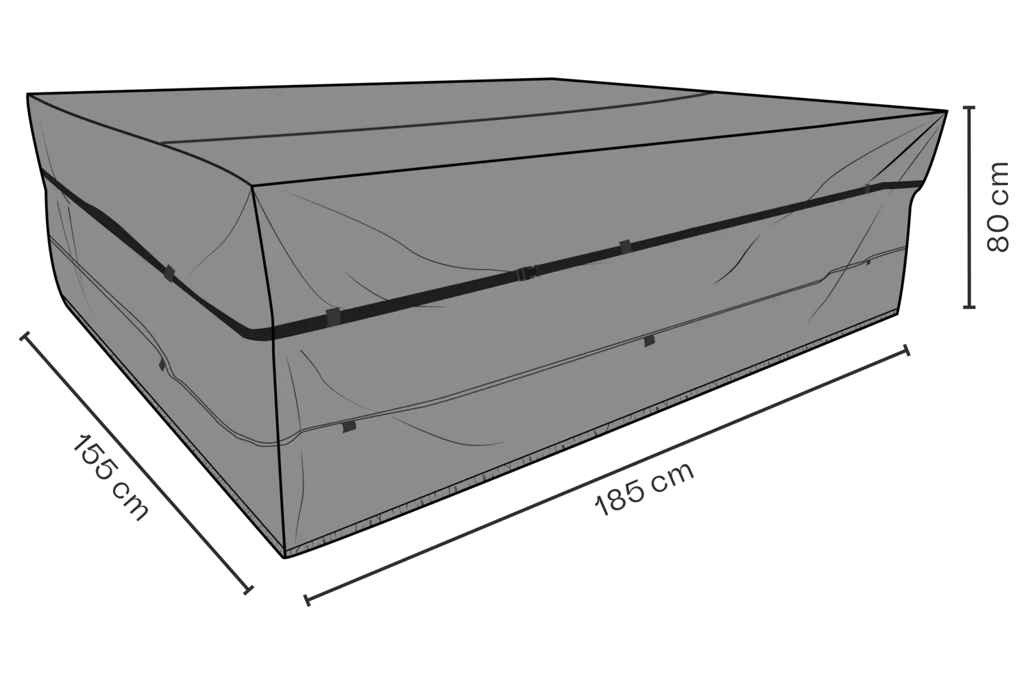 Skydd 185x155x80 andas