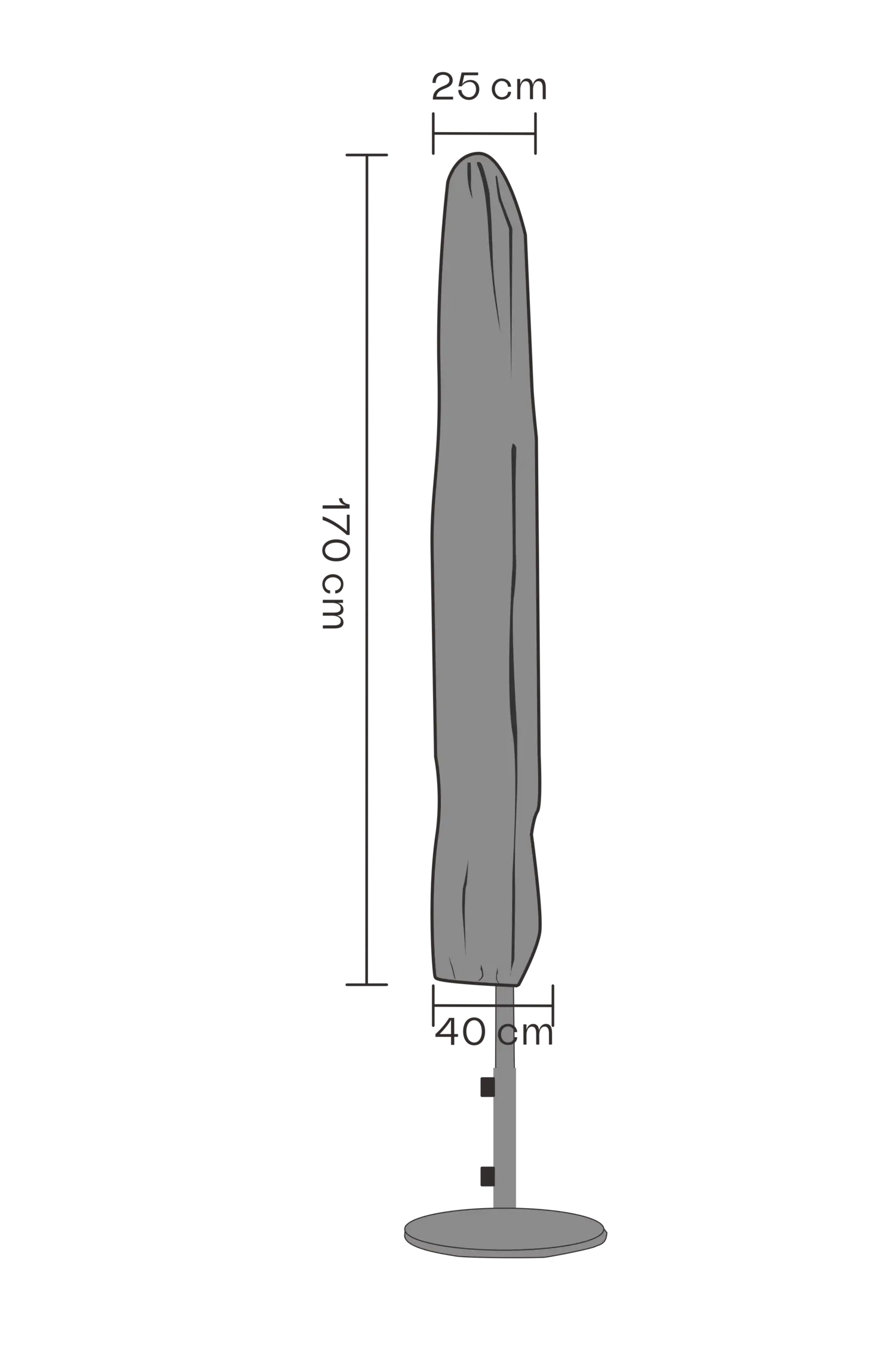 Skydd 170x25/40 vattentät