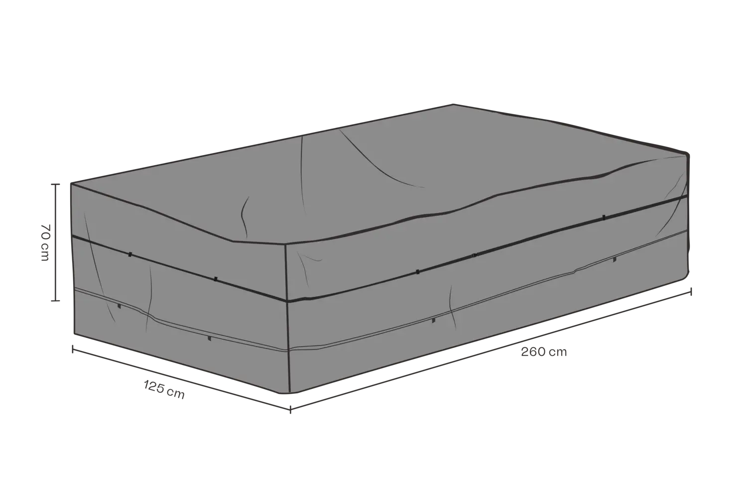 Skydd 260x125x70 vattentät