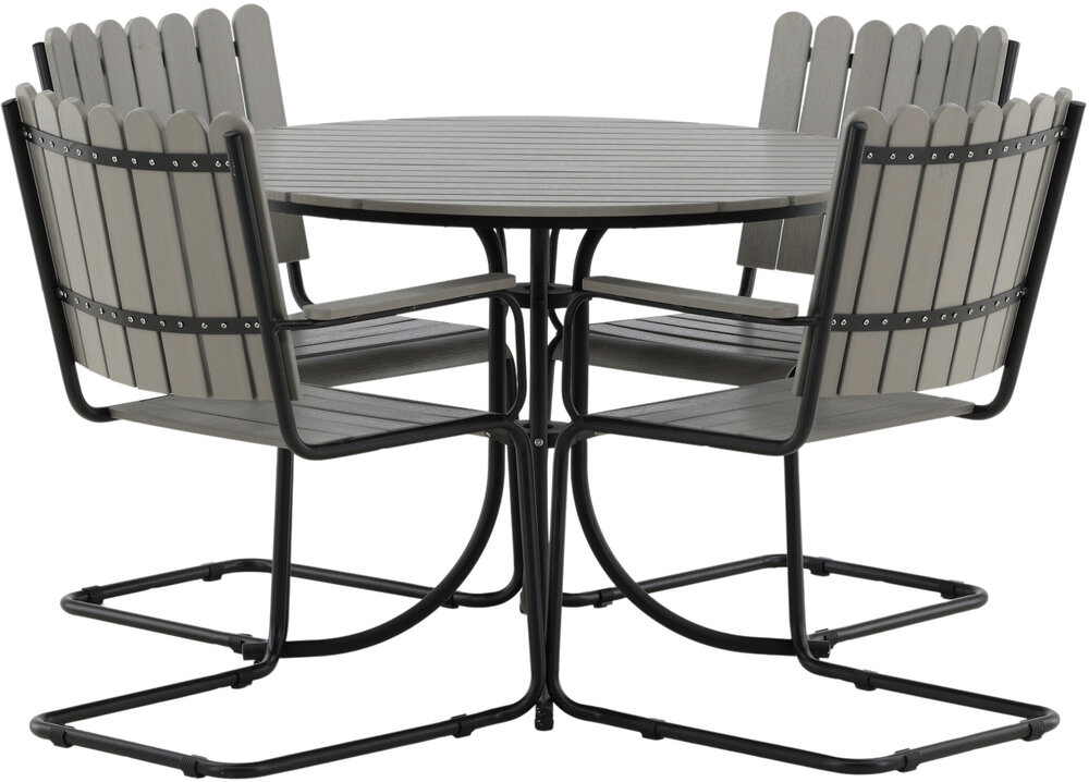 Holmsund matgrupp svart/grå