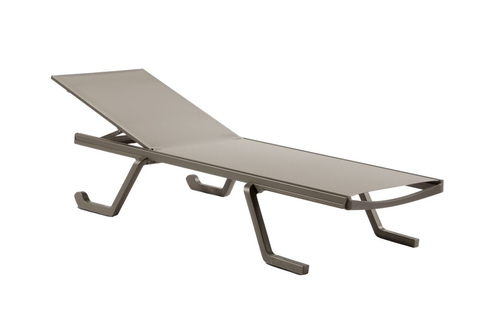 Podio sunlounger - Mineral Grey/R09