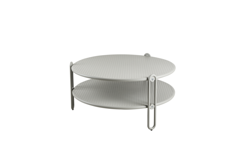 Blixt soffbord light grey ø85