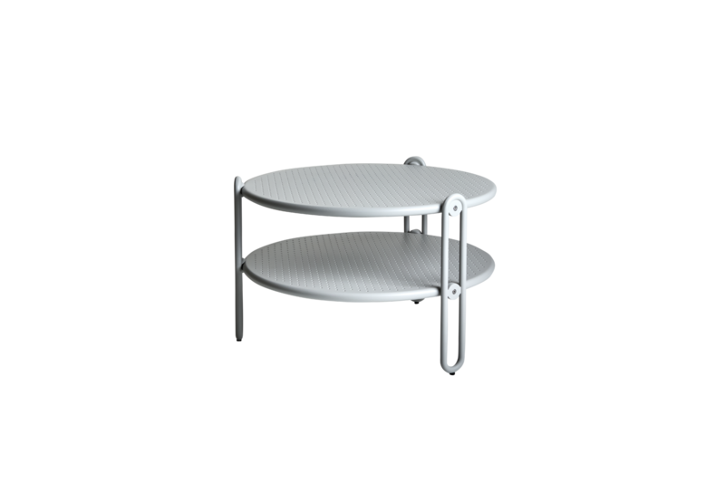 Blixt soffbord light grey ø65