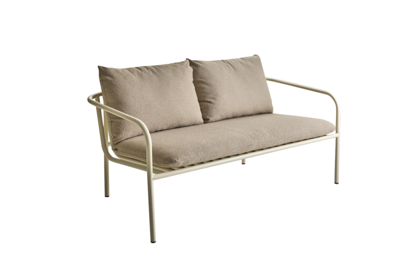Bendt 2-sitssoffa pearl white/teddy beige