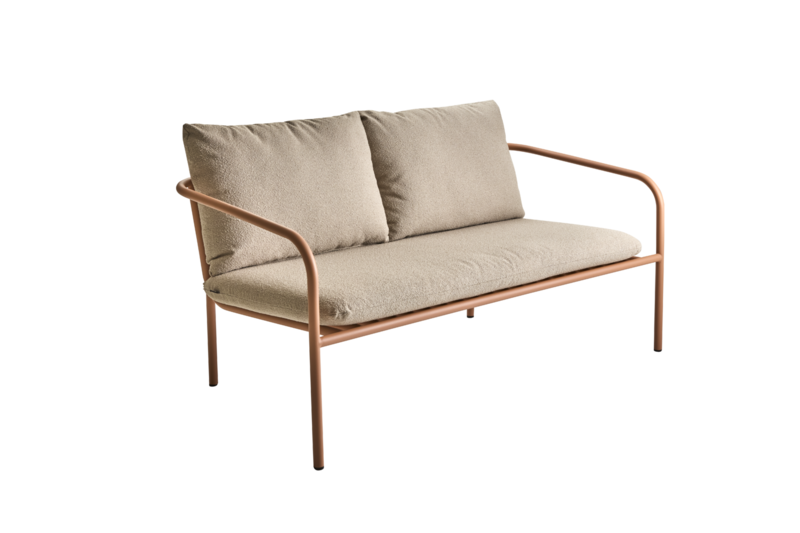 Bendt 2-sitssoffa peach/teddy beige