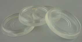 Pianoskål plast 50mm 4st