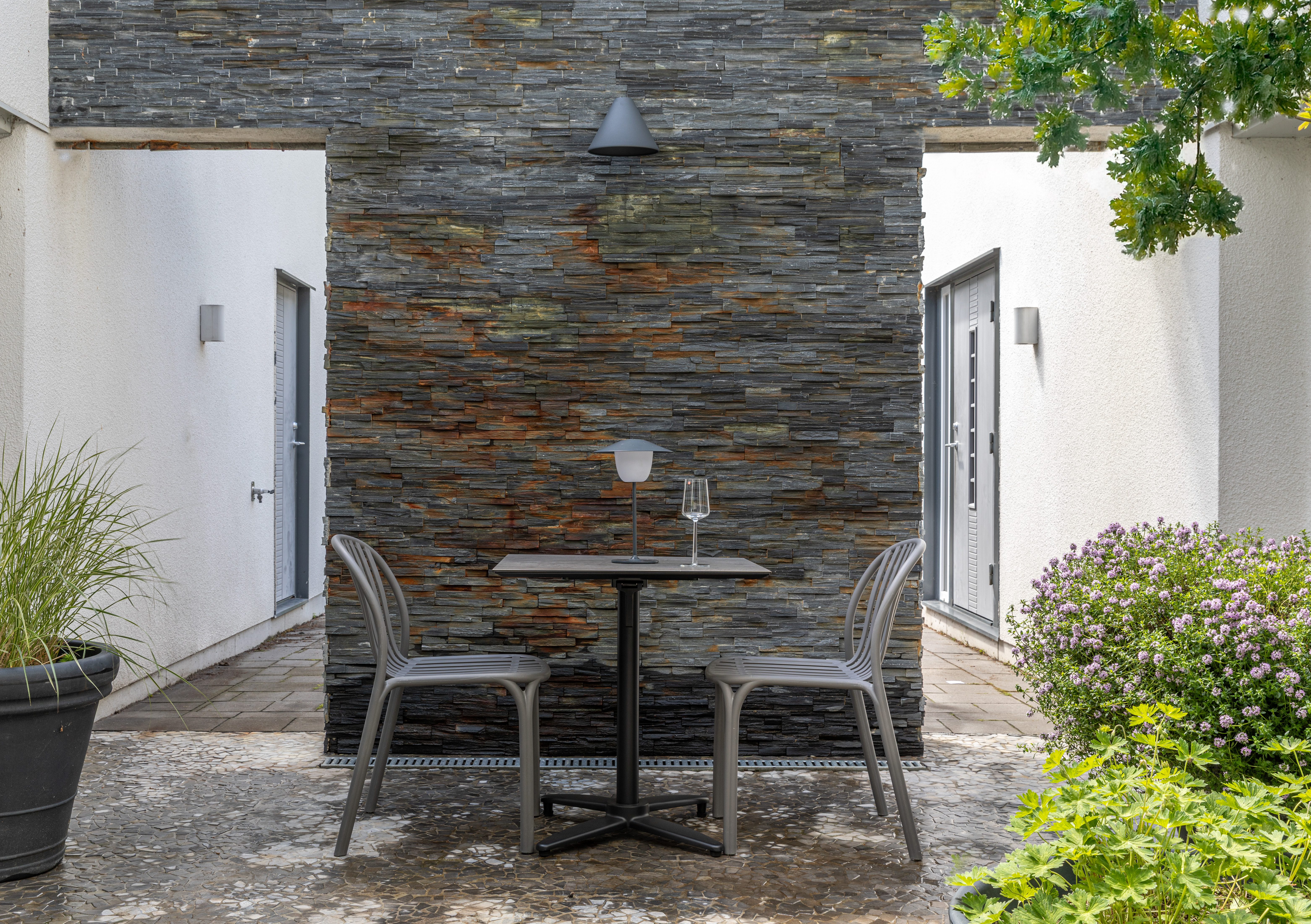 Bistro set Noa stol Antracit