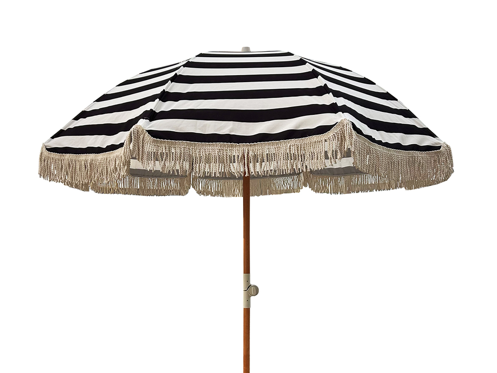 Parasoll Parasoll 200 cm Svart/vit