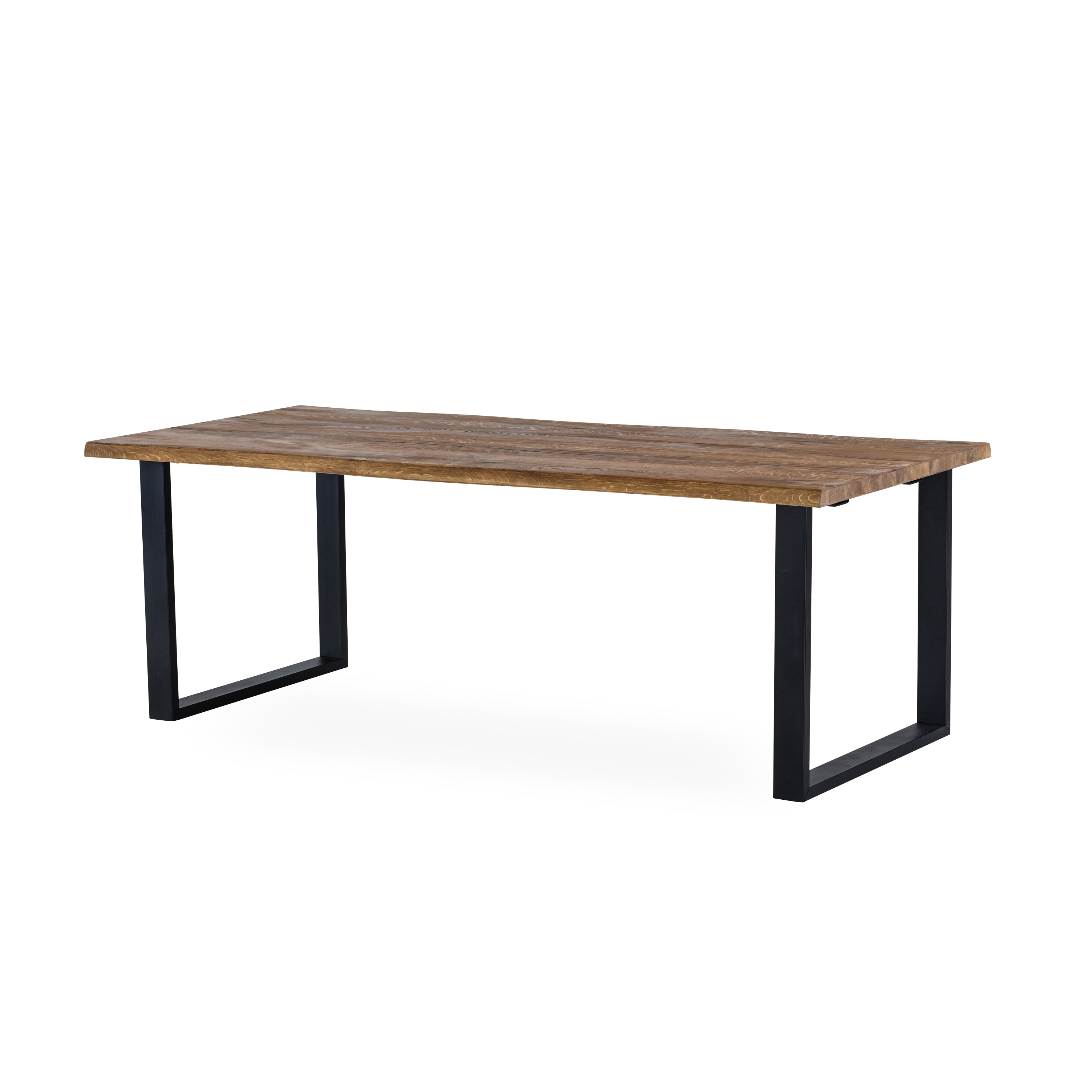 EXXET matbord 210cm oljad vildek, svart U-ben