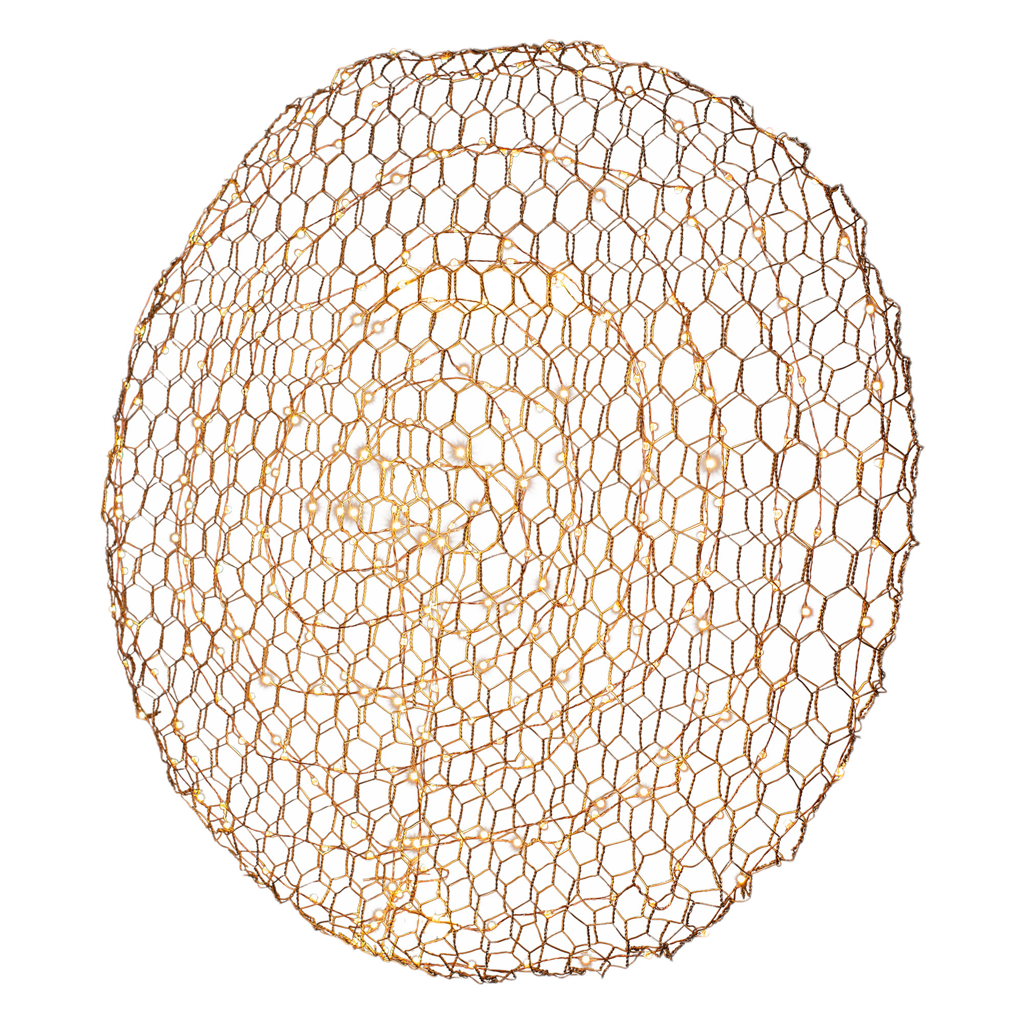 Hayden vägglampa Ø70cm Guld