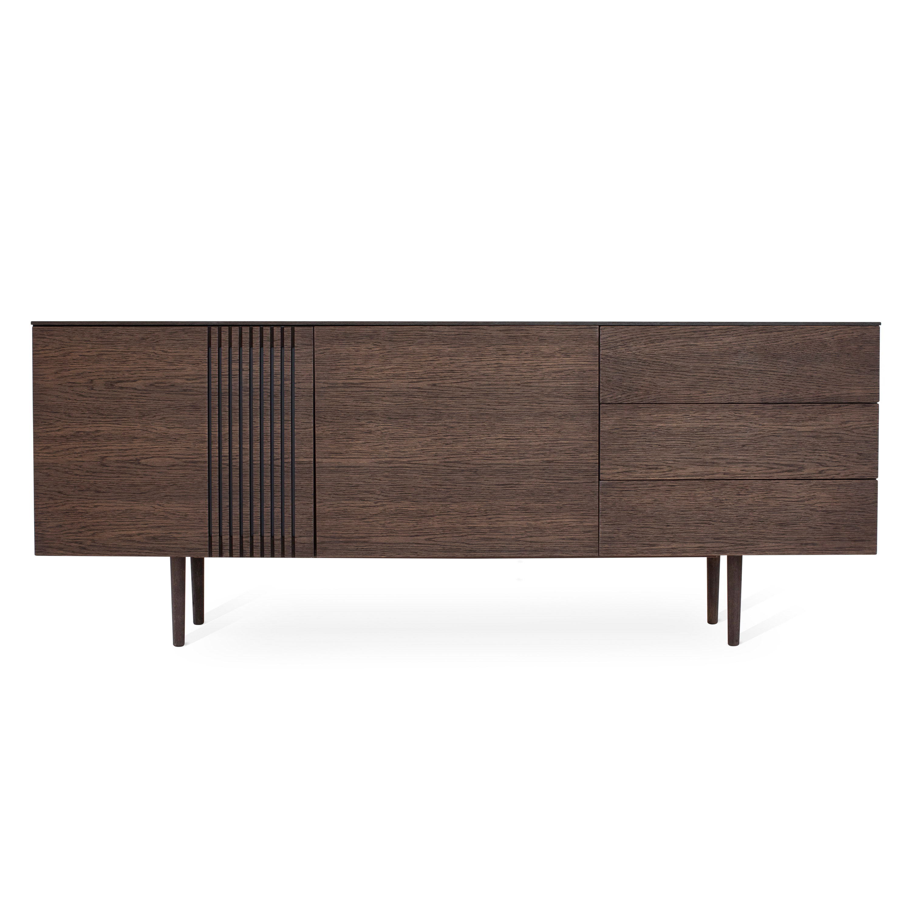 JOEL Sideboard rökbetsad/lackad ek
