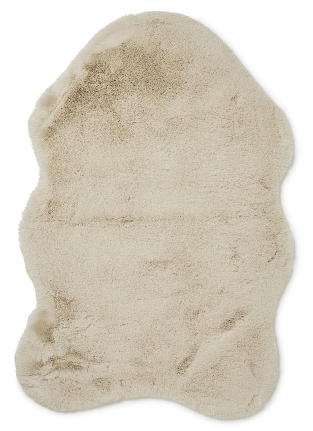Fluffy rug - beige