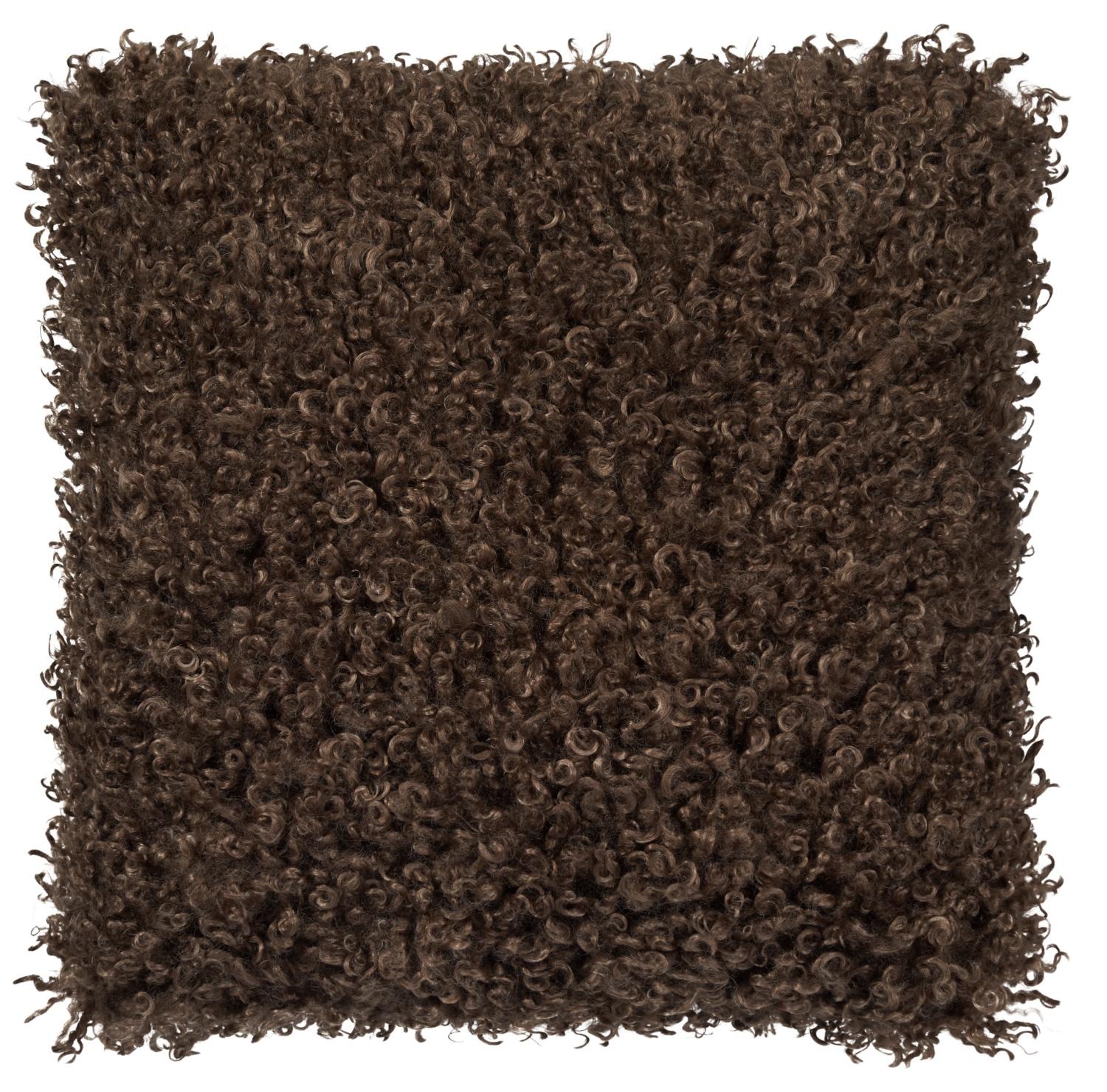 Wooly Cushion - brown