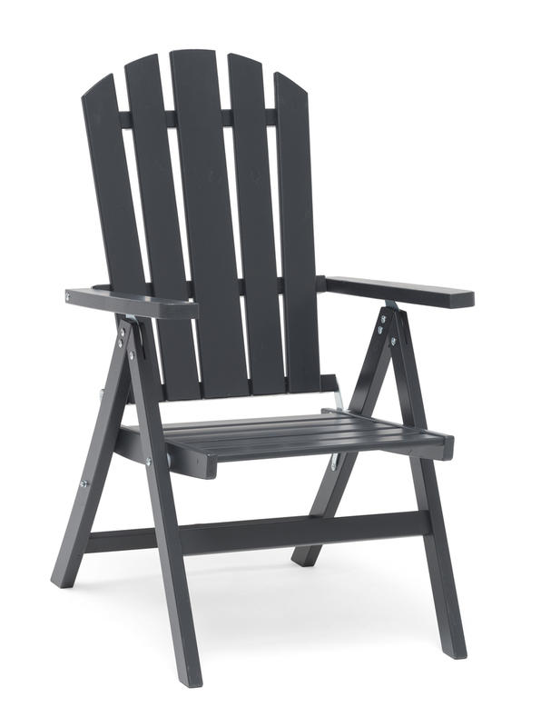 Läckö positionsfåtölj orkangrå