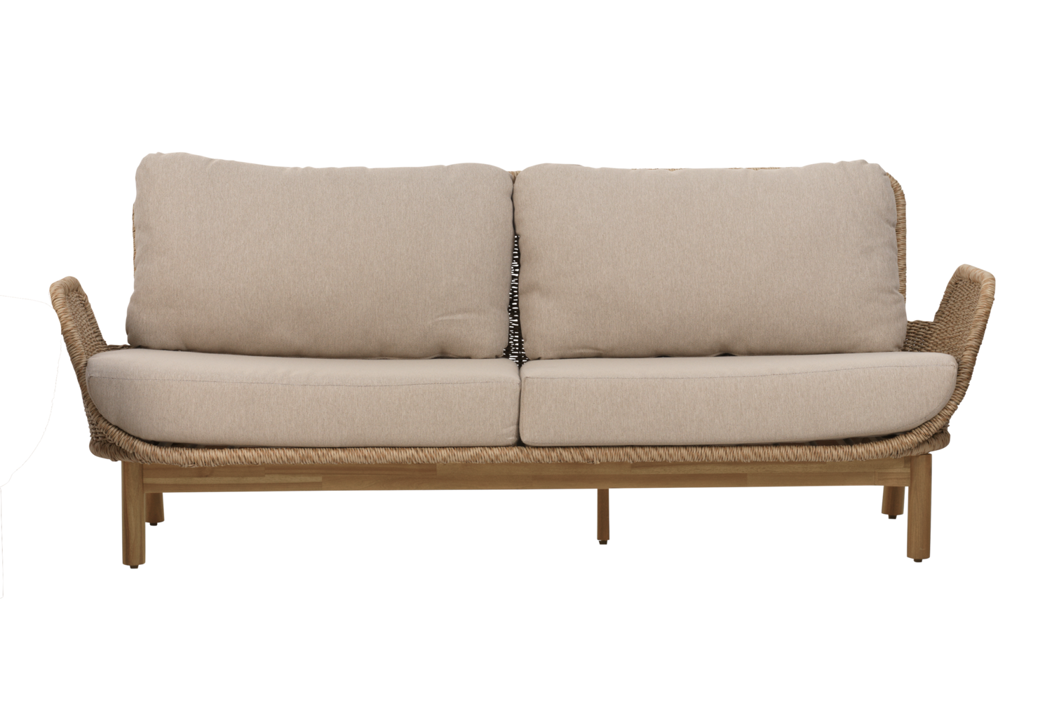 Lily 2,5-sits twist straw/plush wheat/fsc teak