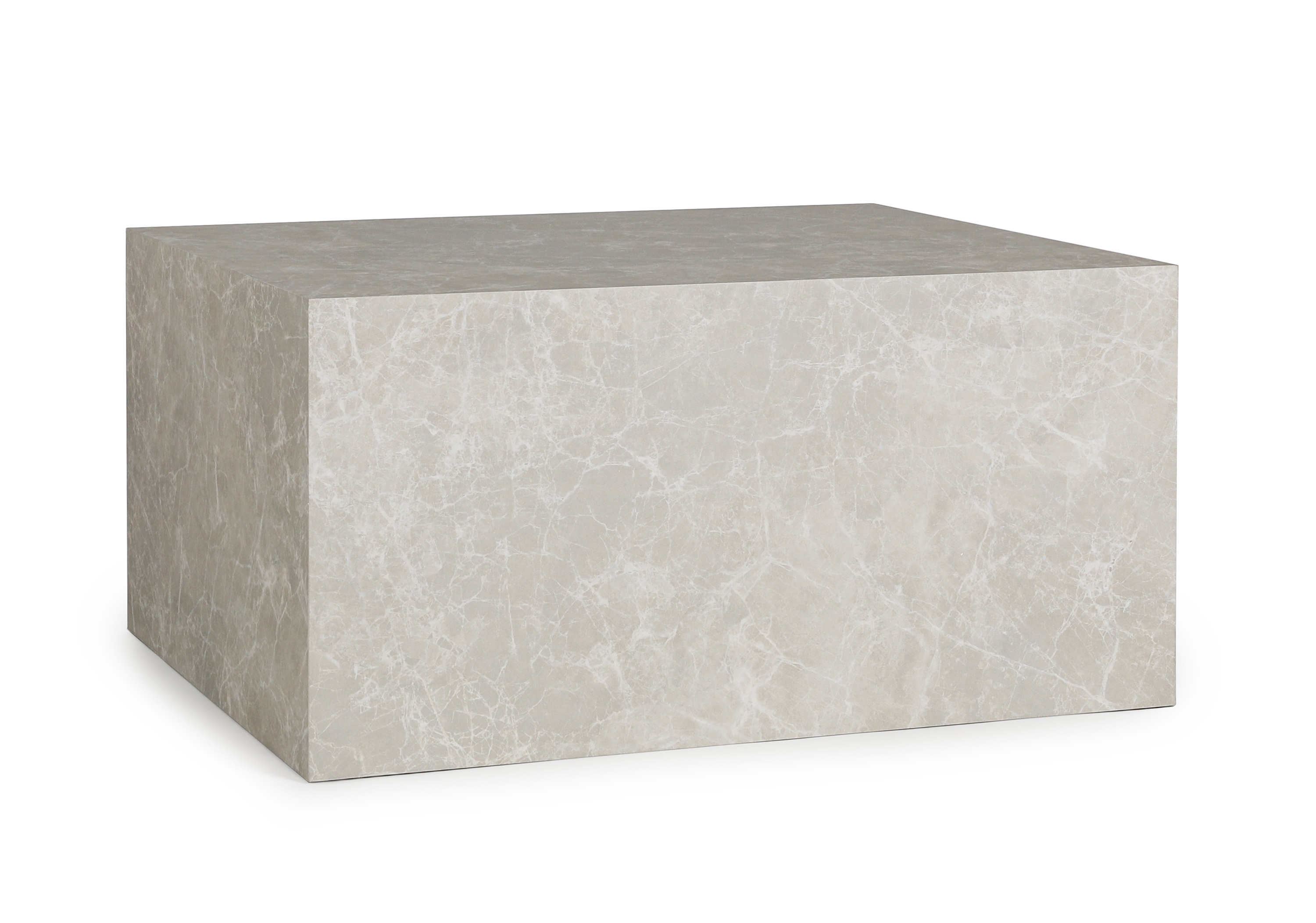 Gärdet soffbord 60x80cm beige/marmorlook