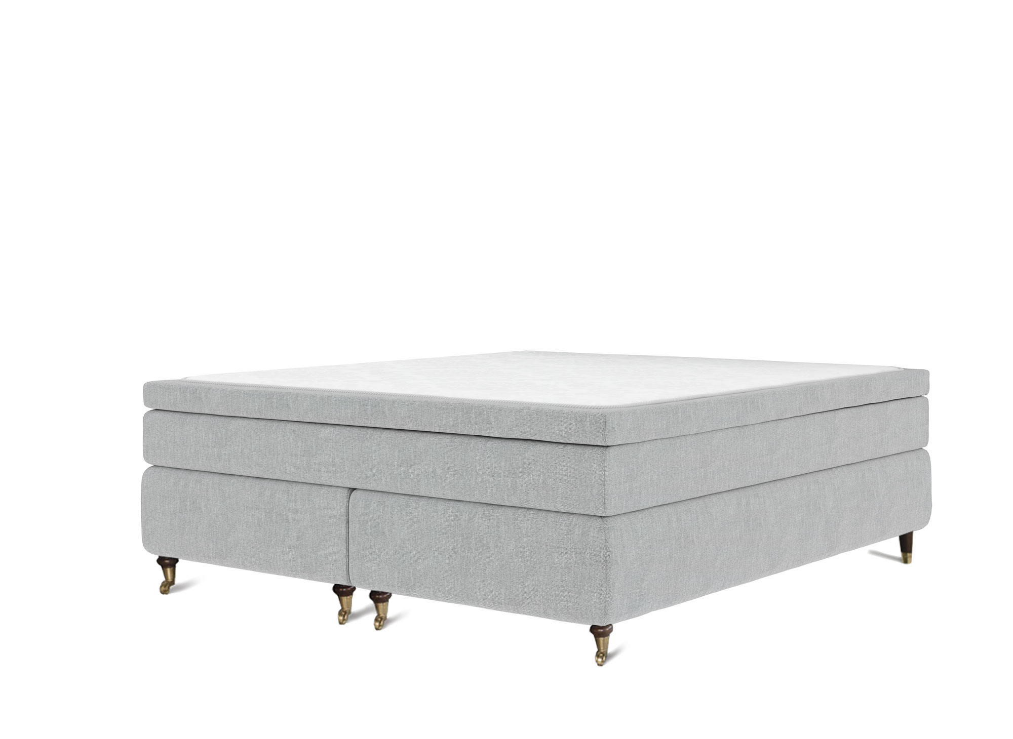 Classic deluxe kontinentalsäng 210x210 ljusgrå