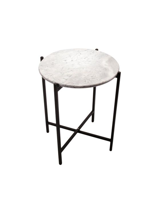 Marbilus sidobord vit marmor