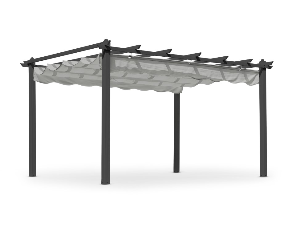Skanör pergola 300x400 cm grå