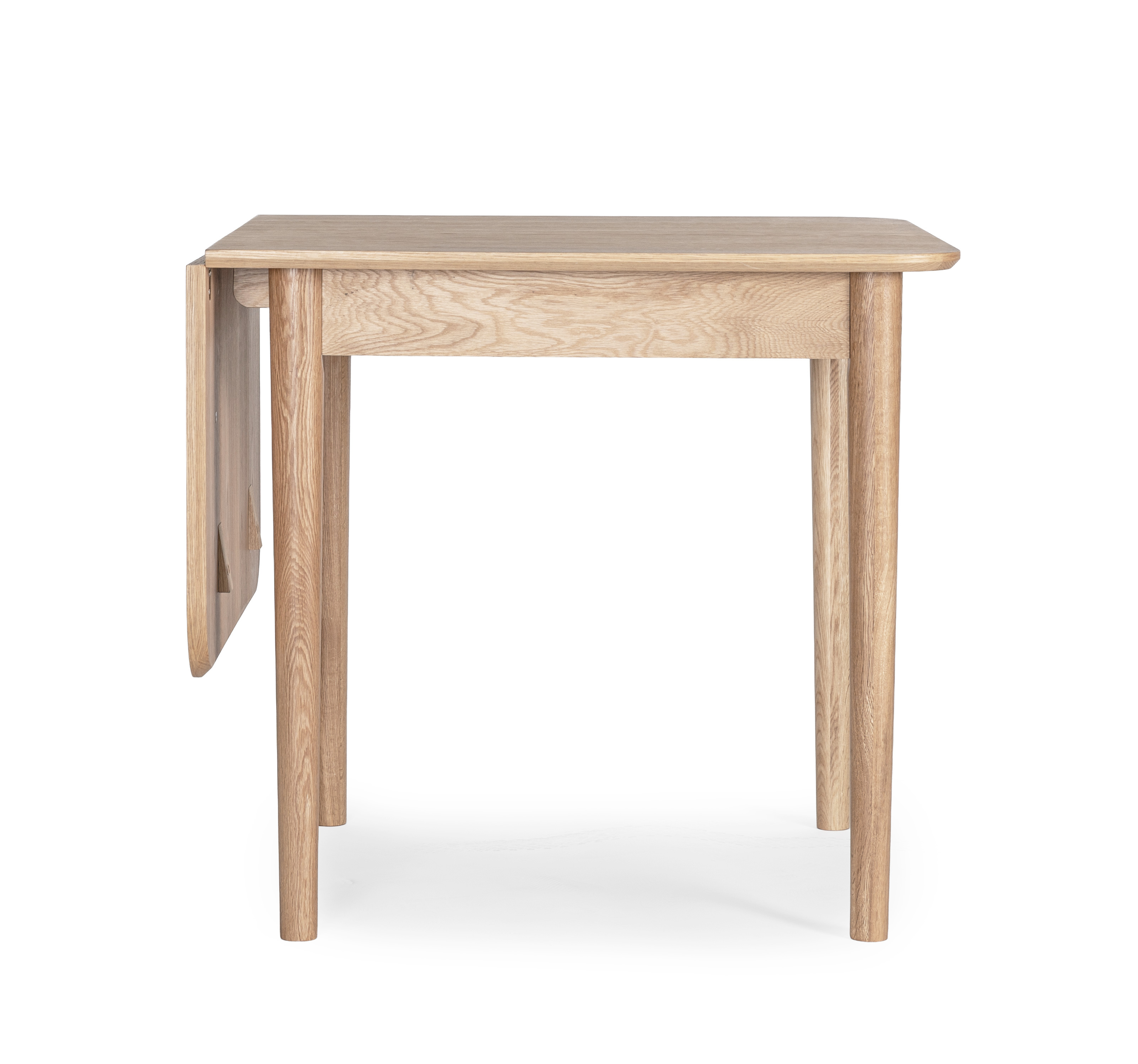 Oskar klaffbord 80x80cm vitoljad ek