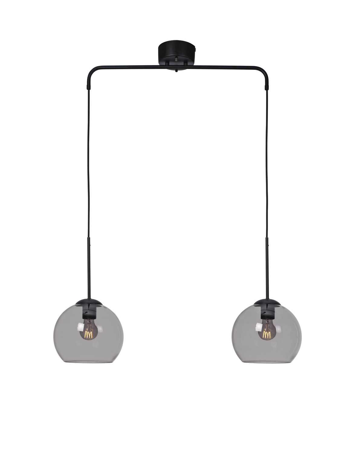 Salle taklampa 2:a svart/rök