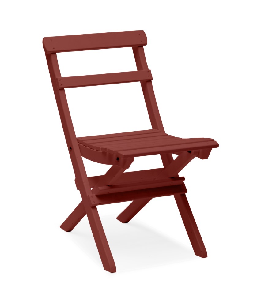 Torpet klappstol röd